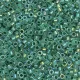 DB1768 Forest Green Lined Opal AB, Size 11/0 Miyuki Delica Beads, 50 Gram