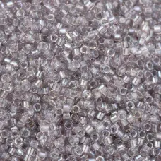 DB1771 Sparkling Pewter Lined Light Tea Rose AB, Size 11/0 Miyuki Delica Beads, 5.2g approx. DB1771 Sparkling Pewter Lined Light Tea Rose AB, Size 11/0 Miyuki Delica Beads, 5.2g approx.