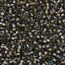 DB1773 Sparkling Beige Lined Grey AB, Size 11/0 Miyuki Delica Beads, 5.2g approx. DB1773 Sparkling Beige Lined Grey AB, Size 11/0 Miyuki Delica Beads, 5.2g approx.