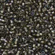 DB1773 Sparkling Beige Lined Grey AB, Size 11/0 Miyuki Delica Beads, 5.2g approx.