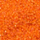 DB1777 White Lined Orange AB, Size 11/0 Miyuki Delica Beads, 5.2gm