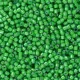 DB1787 White Lined Green AB, Size 11/0 Miyuki Delica Beads, 5.2g approx.