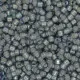 DB1793 White Lined Grey AB, Size 11/0 Miyuki Delica Beads, 5.2g approx.