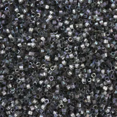 DB1872 Rustic Gray AB Silk Inside Dyed, Size 11/0 Miyuki Delica Beads, 5.2g approx. DB1872 Rustic Gray AB Silk Inside Dyed, Size 11/0 Miyuki Delica Beads, 5.2g approx.