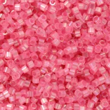 DB1875 Light Carnation AB Silk Inside Dyed, Size 11/0 Miyuki Delica Beads, 5.2g approx. DB1875 Light Carnation AB Silk Inside Dyed, Size 11/0 Miyuki Delica Beads, 5.2g approx.