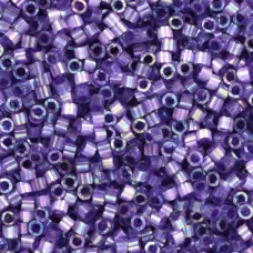 DB1881 Dark Orchid AB Silk Inside Dyed Size 11/0 Miyuki Delica Beads 5.2g approx...