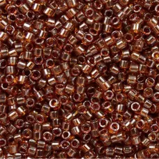 DB1891 Dark Topaz Transparent Luster, Size 11/0 Miyuki Delica Beads, 5.2g approx. DB1891 Dark Topaz Transparent Luster, Size 11/0 Miyuki Delica Beads, 5.2g approx.