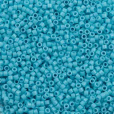 DB2128 Duracoat Opaque Dyed Aqua, Size 11/0 Miyuki Delica Beads, 5.2g approx. DB2128 Duracoat Opaque Dyed Aqua, Size 11/0 Miyuki Delica Beads, 5.2g approx.