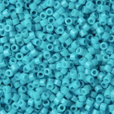 DB2130 Duracoat Opaque Dyed Turquoise Blue, Size 11/0 Miyuki Delica Beads, 5.2g approx. DB2130 Duracoat Opaque Dyed Turquoise Blue, Size 11/0 Miyuki Delica Beads, 5.2g approx.