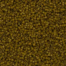 DB2141 Duracoat Opaque Dyed Olive, Size 11/0 Miyuki Delica Beads, 5.2g approx. DB2141 Duracoat Opaque Dyed Olive, Size 11/0 Miyuki Delica Beads, 5.2g approx.