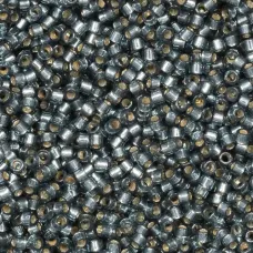 DB2166 Light Blue Steel Silver Lined Dyed Duracoat Miyuki 11/0 Delica Beads, 5.2...