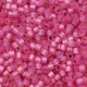 DB2174 Semi-Frosted Silver Lined Dyed Pink Parfait 11/0 Duracoat Miyuki Delica Beads, 5.2g approx