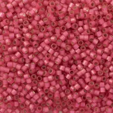 DB2175 Semi-Frosted Silver Lined Dyed Hibiscus 11/0 Duracoat Miyuki Delica Beads...