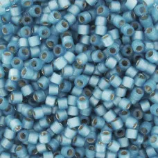 DB2176 Semi-Frosted Silver Lined Dyed Lt.Bayberry 11/0 Duracoat Miyuki Delica Beads, 5.2gm approx.