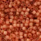 DB2178  Semi-Frosted Silver Lined Dyed Papaya 11/0 Duracoat Miyuki Delica Beads, 5.2gm approx.