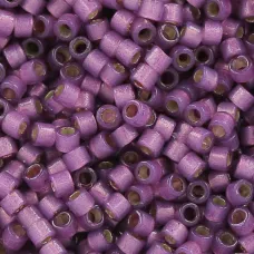 DB2182 Semi-Frosted Silver Lined Dyed Lilac 11/0 Duracoat Miyuki Delica Beads, 5.2gm approx. DB2182 Semi-Frosted Silver Lined Dyed Lilac 11/0 Duracoat Miyuki Delica Beads, 5.2gm approx.