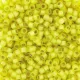 DB2187  Semi-Frosted Silver Lined Dyed Citron 11/0 Duracoat Miyuki Delica Beads, 5.2gm approx.