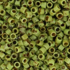 DB2265 Picasso Chartreuse Matte, Size 11/0 Miyuki Delica Beads, 5.2gm