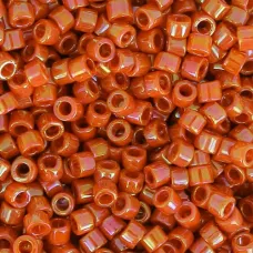DB2274 Glazed Opaque Burnt Orange Size 11/0 Miyuki Delica Beads, 5.2gm approx. DB2274 Glazed Opaque Burnt Orange Size 11/0 Miyuki Delica Beads, 5.2gm approx.