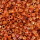 DB2274  Glazed Opaque Burnt Orange Size 11/0 Miyuki Delica Beads, 5.2gm approx.