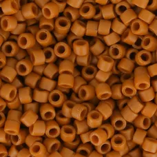DB2287  Frost Opaque Glazed Burnt Orange Size 11/0 Miyuki Delica Beads, 5.2gm a...