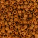 DB2287  Frost Opaque Glazed Burnt Orange Size 11/0 Miyuki Delica Beads, 5.2gm approx.
