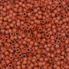 DB2288  Matte Opaque Glazed Sienna Size 11/0 Miyuki Delica Beads, 5.2gm approx.