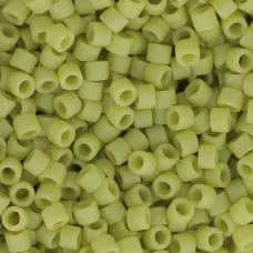 DB2290  Matte Opaque Glazed Spring Green Size 11/0 Miyuki Delica Beads, 5.2gm a...