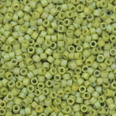 DB2309  Frost Opaque Glazed Rainbow Olive Size 11/0 Miyuki Delica Beads, 5.2gm ...