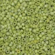 DB2309  Frost Opaque Glazed Rainbow Olive Size 11/0 Miyuki Delica Beads, 5.2gm approx.