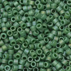 DB2311  Frost Opaque Glazed Rainbow Green Size 11/0 Miyuki Delica Beads, 5.2gm ...