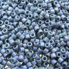 DB2316  Matte Opaque Glazed Moody Blue AB Size 11/0 Miyuki Delica Beads, 5.2gm ...