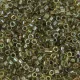 DB2377 Olive Fancy Lined Size 11/0 Miyuki Delica Beads, 5.2gm