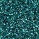 DB2380 Teal Green Fancy Lined Size 11/0 Miyuki Delica Beads, 5.2gm