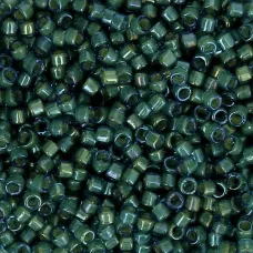 DB2381 Aqua Green Fancy Lined Size 11/0 Miyuki Delica Beads, 5.2gm