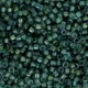 DB2381 Aqua Green Fancy Lined Size 11/0 Miyuki Delica Beads, 5.2gm
