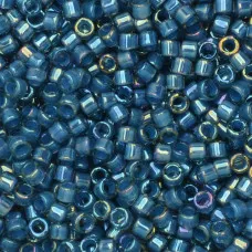 DB2384 Teal Dark Blue Fancy Lined Size 11/0 Miyuki Delica Beads, 5.2gm DB2384 Teal Dark Blue Fancy Lined Size 11/0 Miyuki Delica Beads, 5.2gm
