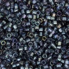 DB2387 Anchor Grey Fancy Lined Size 11/0 Miyuki Delica Beads, 5.2gm