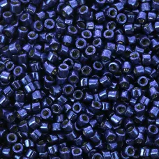 DB2511 Navy Galvanised Duracoat, size 11/0 Miyuki  Delica Beads, 5.2g approx.
