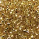 DB2525 Gold Plate Lined Yellow size 11/0 Miyuki Delica Beads, 3.3g approx.