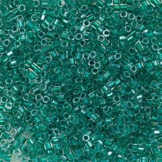 Green Aqua Sparkle Crystal Lined, Colour Code 0918, Size 11/0  Cut  Miyuki Delic...