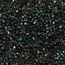 Green Iris, Colour Code 0003, Size 11/0  Cut  Miyuki Delica Beads, 5.2g approx.