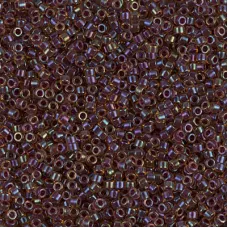 DB0061 Wine AB Lined-Dyed, Size 11/0 Miyuki Delica Beads, 5.2g approx.