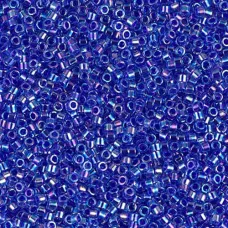DB0063 Blue Violet AB Lined-Dyed, Size 11/0 Miyuki Delica Beads, 5.2g approx.