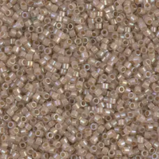 DB1731 Beige Lined Opal AB, Size 11/0 Miyuki Delica Beads, 5.2g approx. DB1731 Beige Lined Opal AB, Size 11/0 Miyuki Delica Beads, 5.2g approx.