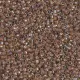 DB1732 Cocoa Lined Crystal AB, Size 11/0 Miyuki Delica Beads, 5.2g approx. 