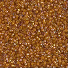 DB1734 Beige Lined Crystal AB, Size 11/0 Miyuki Delica Beads, 5.2g approx. 
