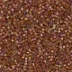 DB1736 Sparkling Beige Lined Topaz AB, Size 11/0 Miyuki Delica Beads, 50g Wholesale Pack
