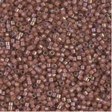 DB1737 Rose Lined Amethyst AB, Size 11/0 Miyuki Delica Beads, 5.2g approx. 