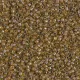 DB1738 Cocoa Lined Chartuese AB, Size 11/0 Miyuki Delica Beads, 5.2g approx. 